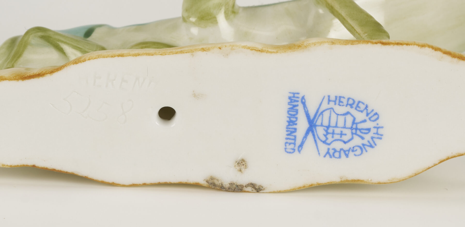 Lot 790: 4 Herend Porcelain & 1 Rosenthal Porcelain Insect Figures, incl. Butterflies