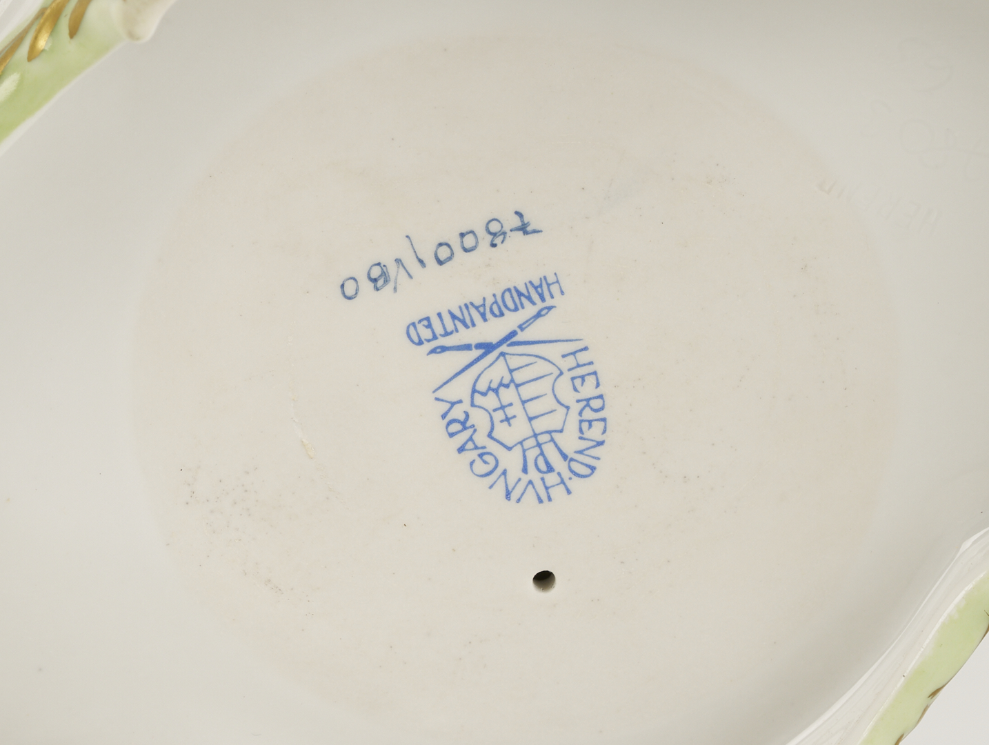 Lot 790: 4 Herend Porcelain & 1 Rosenthal Porcelain Insect Figures, incl. Butterflies