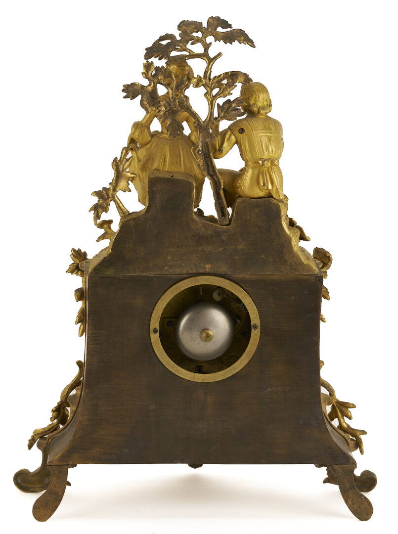 Lot 792: French Figural Gilt Mantel Clock