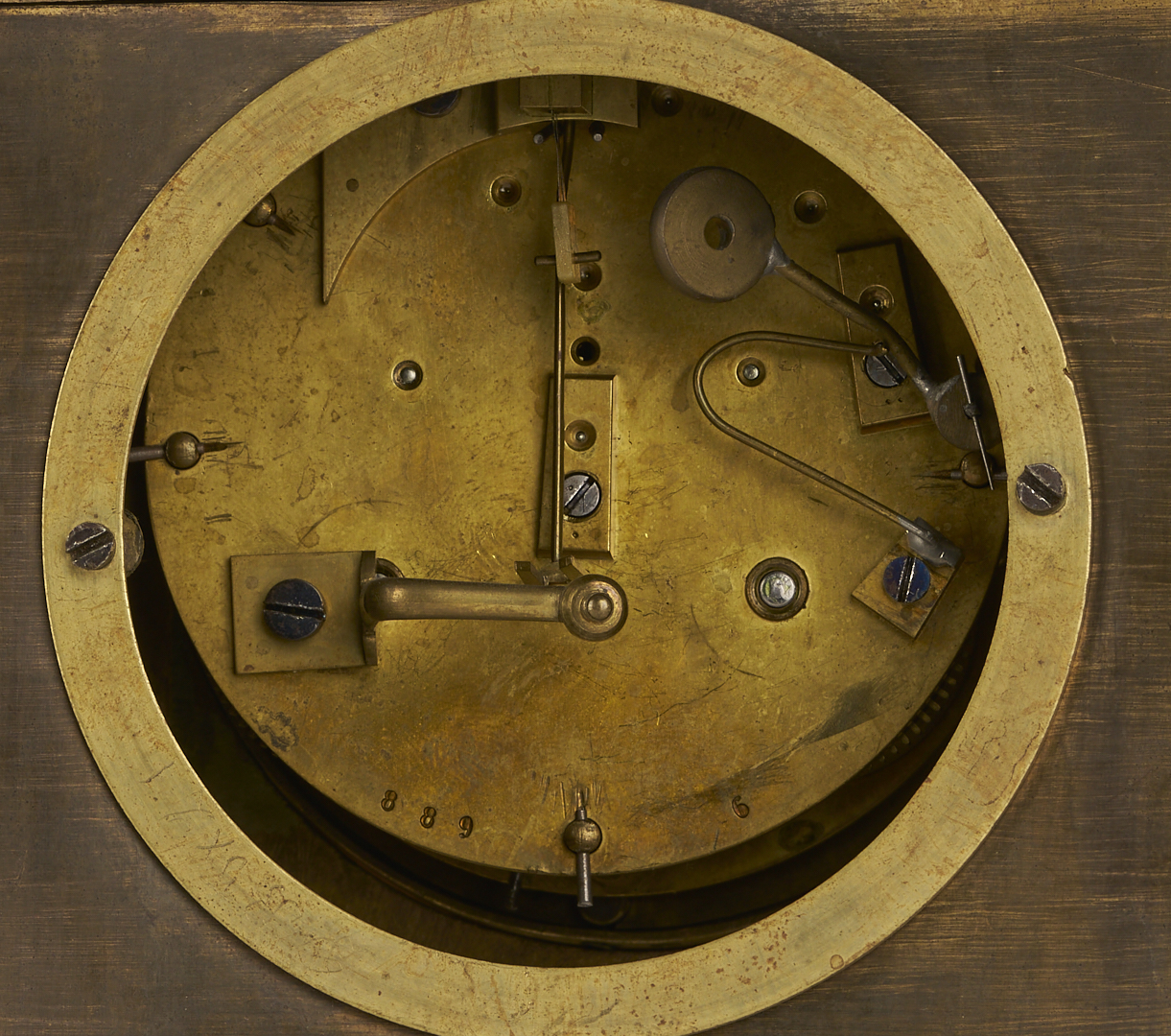 Lot 792: French Figural Gilt Mantel Clock