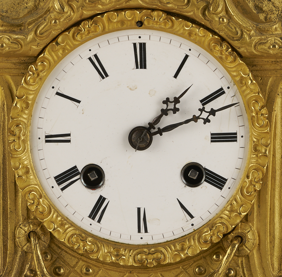 Lot 792: French Figural Gilt Mantel Clock