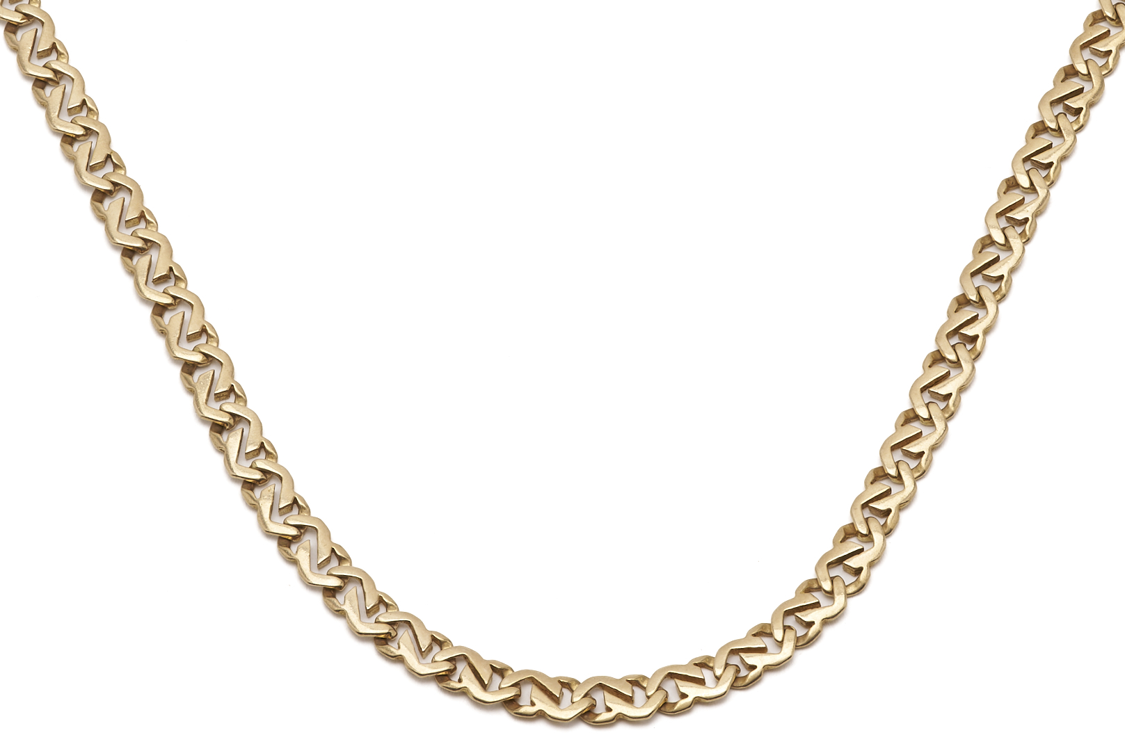 Lot 798: 14K Gold Cuban Link Necklace