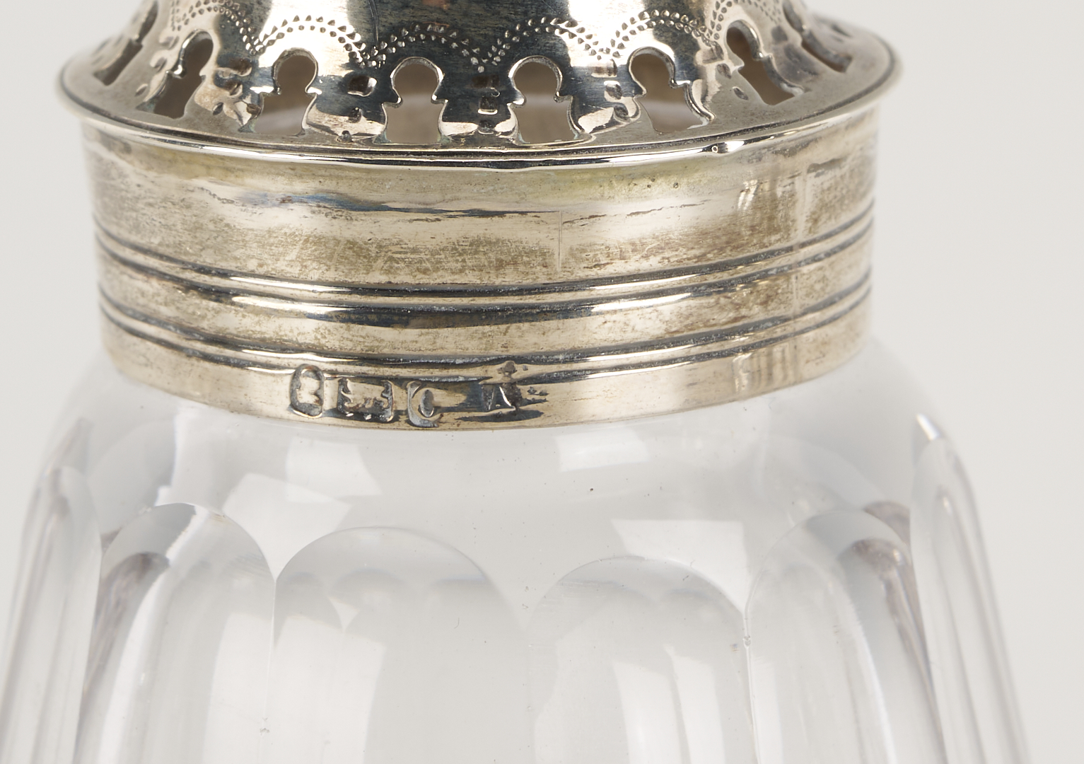 Lot 79: English 18th C. Sterling Cruet Set, Bateman