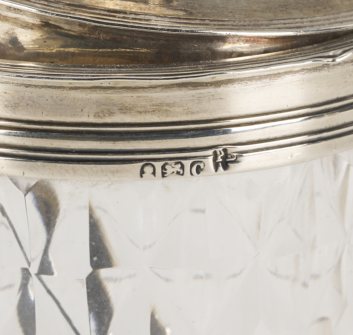 Lot 79: English 18th C. Sterling Cruet Set, Bateman