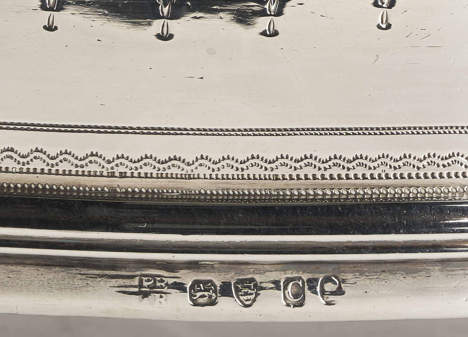 Lot 79: English 18th C. Sterling Cruet Set, Bateman