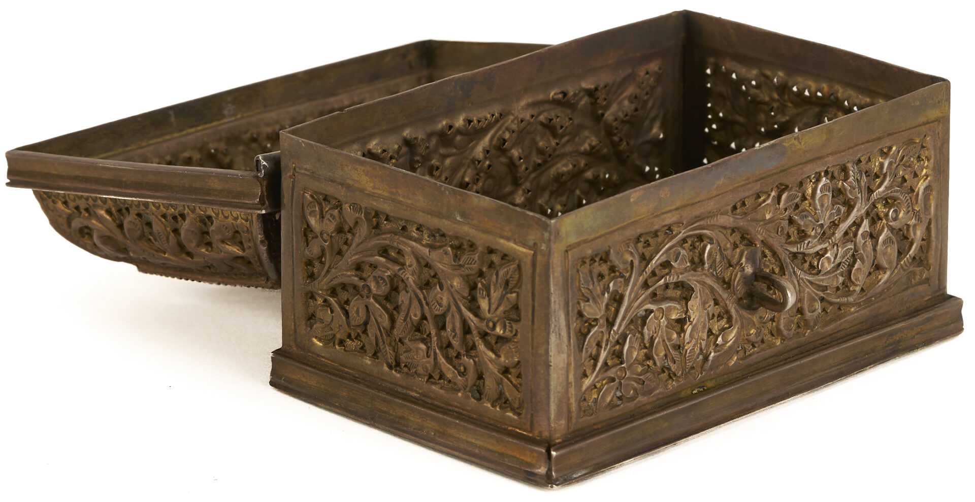 Lot 7: Chinese Silver Amulet Box & Opium Box