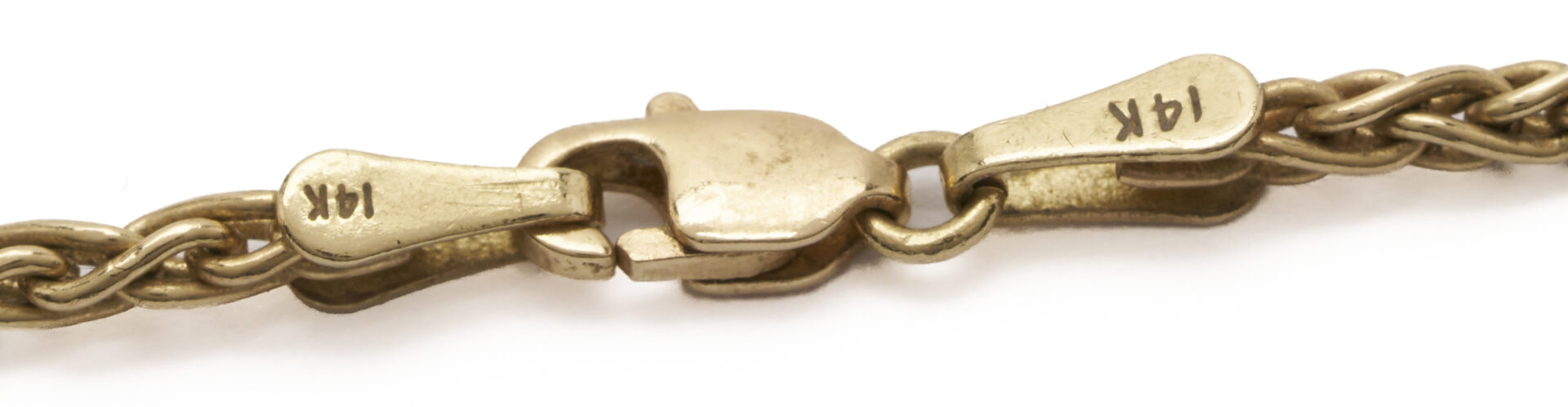 Lot 803: 14K Gold Necklace & Coin Pendant