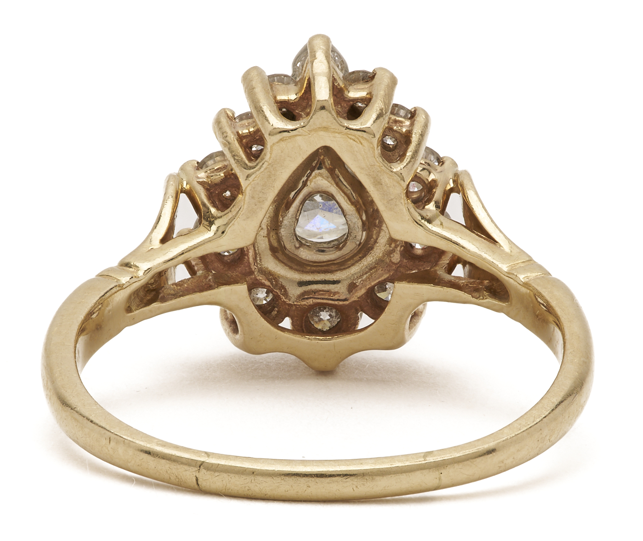 Lot 805: 14K Gold & Diamond Cocktail Ring