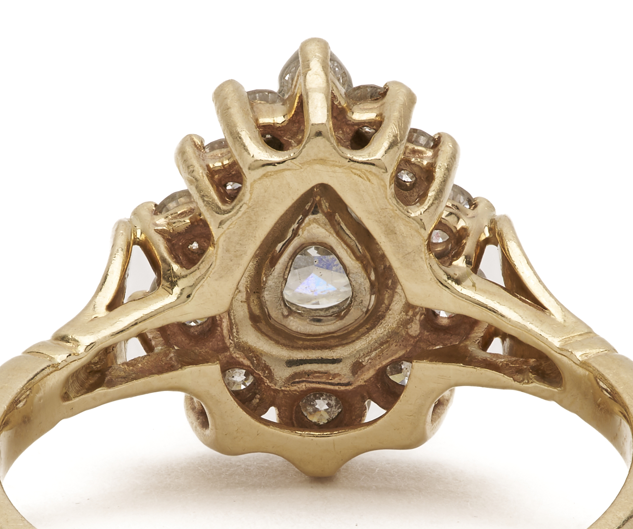 Lot 805: 14K Gold & Diamond Cocktail Ring