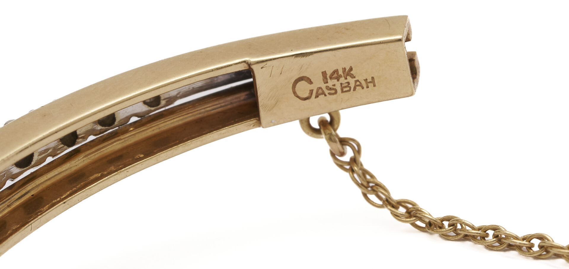 Lot 806: 14K Gold, Casbah Opal, and Diamond Bracelet