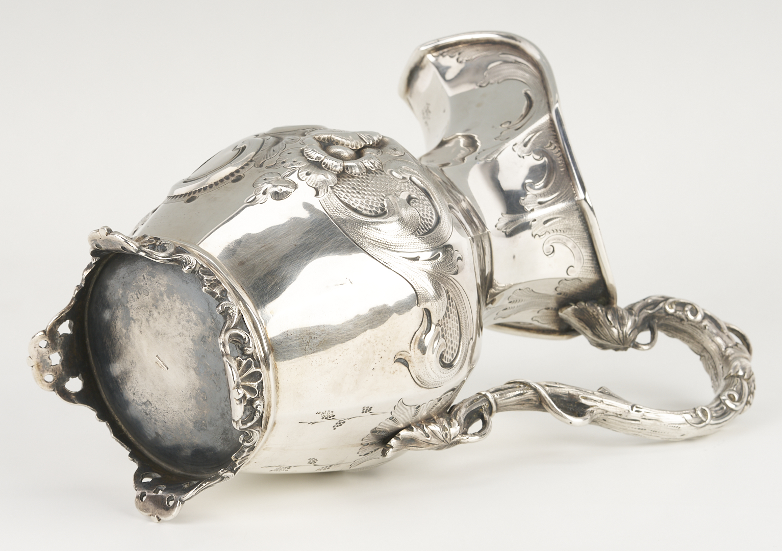 Lot 80: St. Louis, MO Coin Silver Water Pitcher, E. Mead