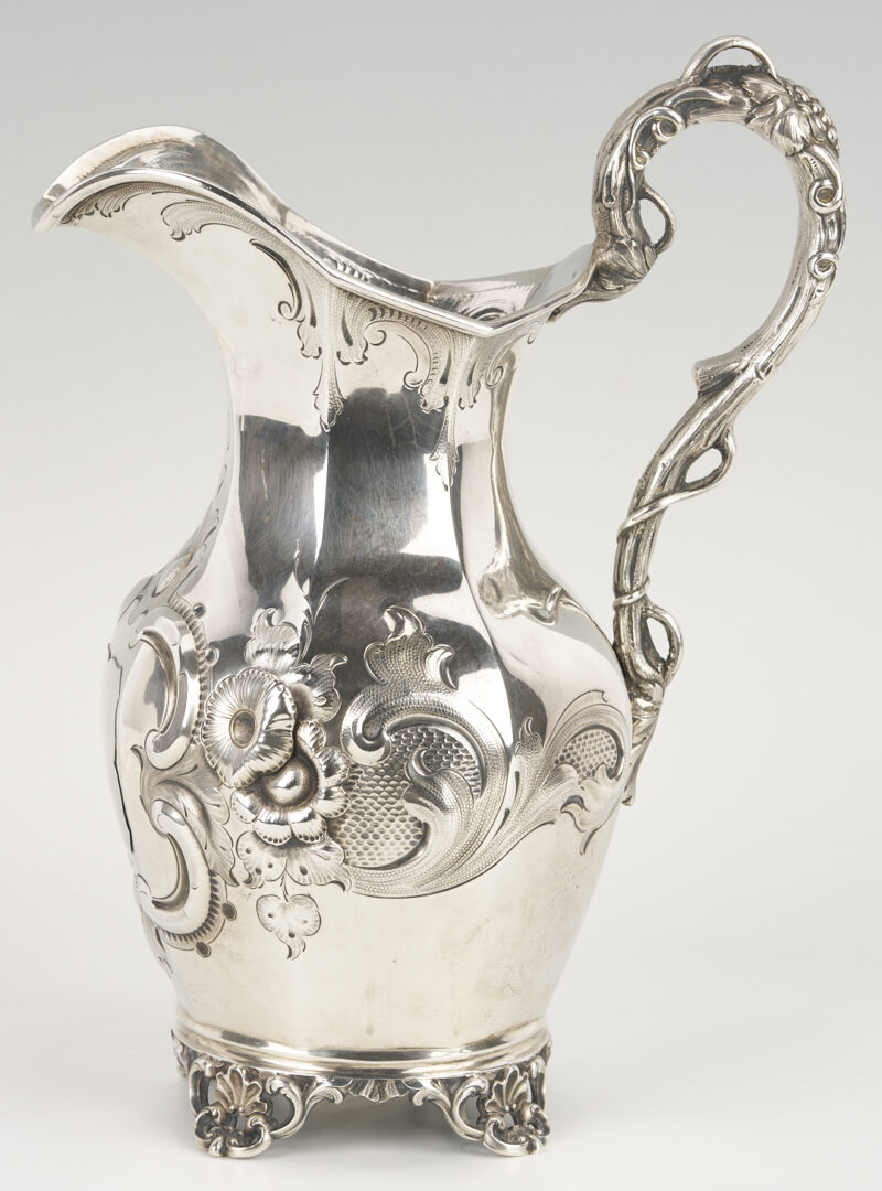 Lot 80: St. Louis, MO Coin Silver Water Pitcher, E. Mead