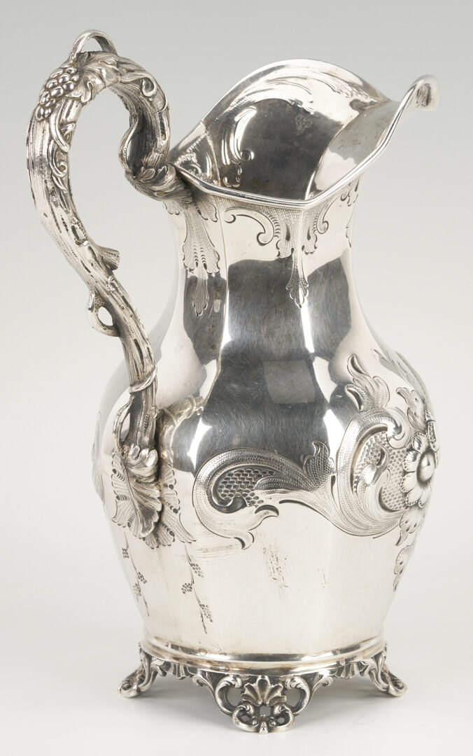 Lot 80: St. Louis, MO Coin Silver Water Pitcher, E. Mead