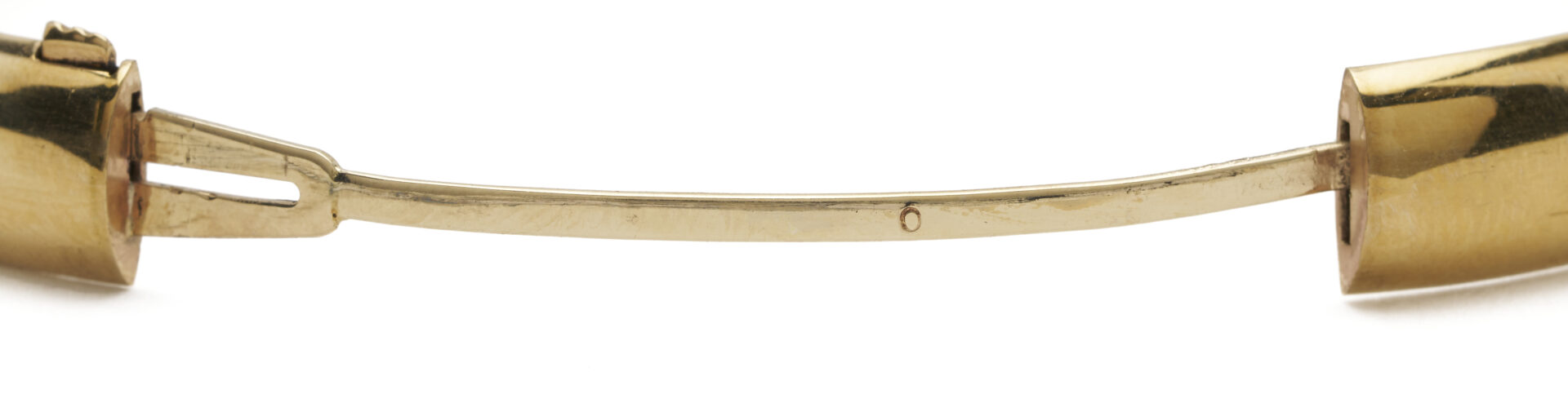 Lot 810: 14K Gold 7 1/2 in. Bangle Bracelet and 14K Gold 7 in. Bangle Bracelet