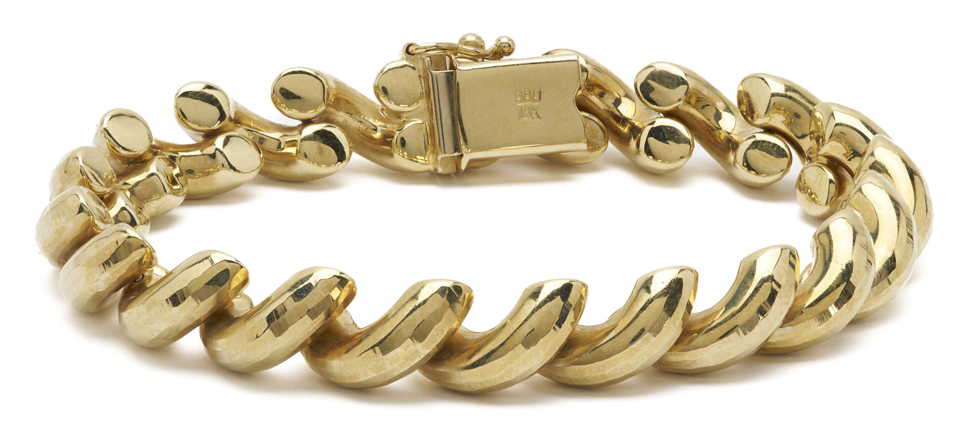 Lot 812: 14K Gold San Marco Style Bracelet