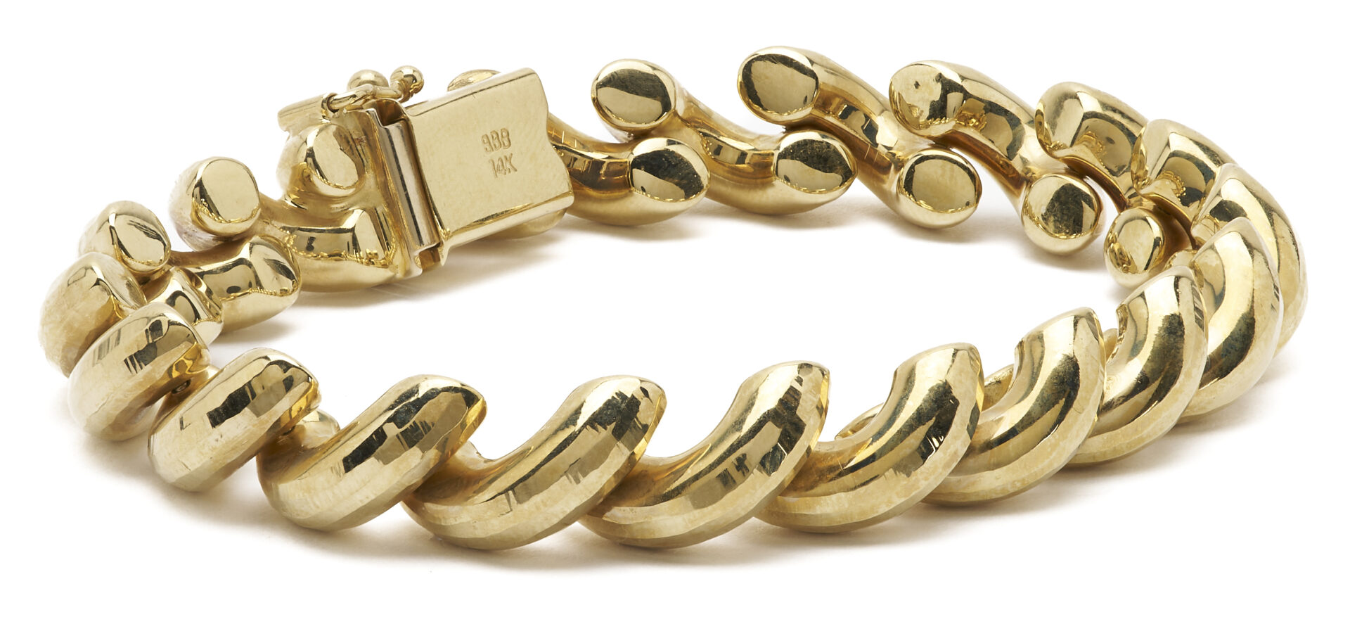 Lot 812: 14K Gold San Marco Style Bracelet