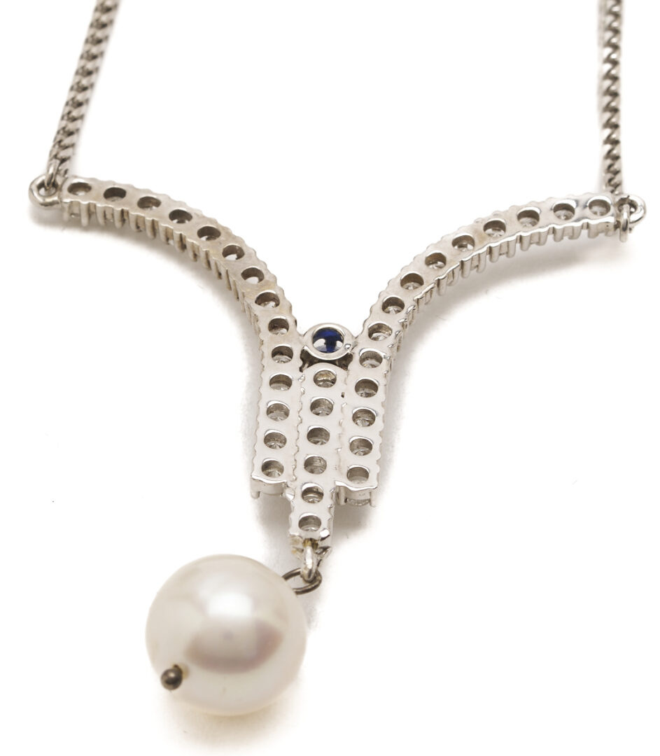 Lot 813: 14K Gold & Diamond Necklace & Ring