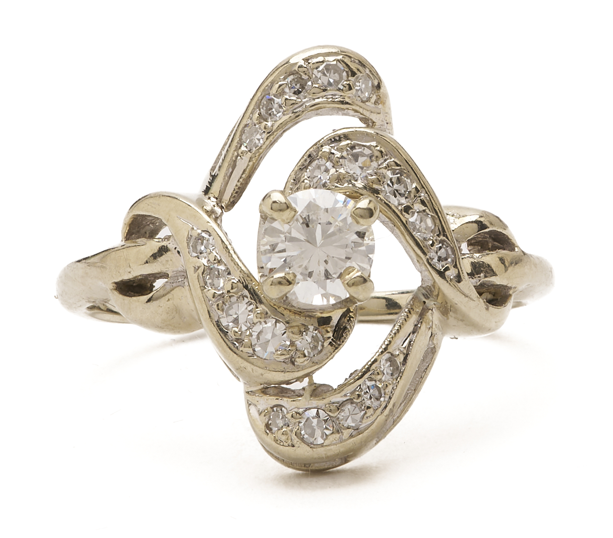 Lot 813: 14K Gold & Diamond Necklace & Ring