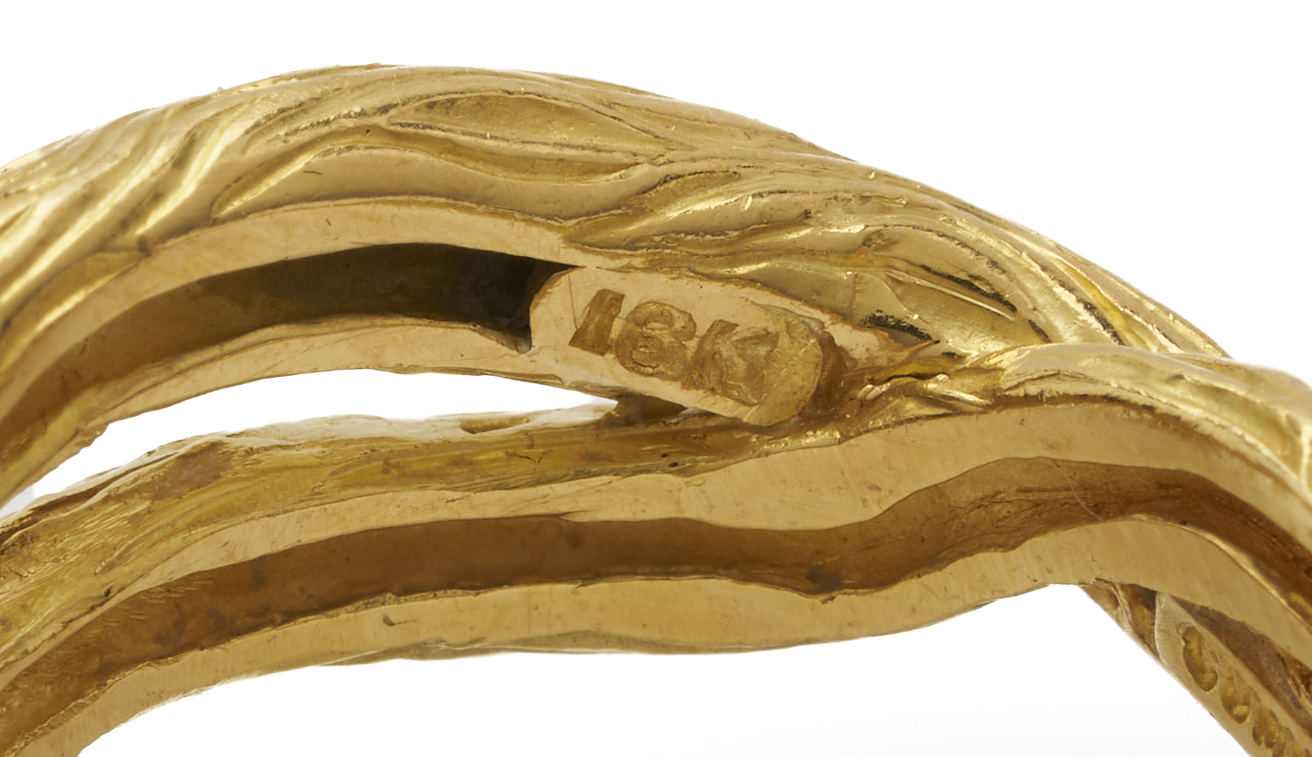 Lot 818: 18K Gold Angela Cummings Ring