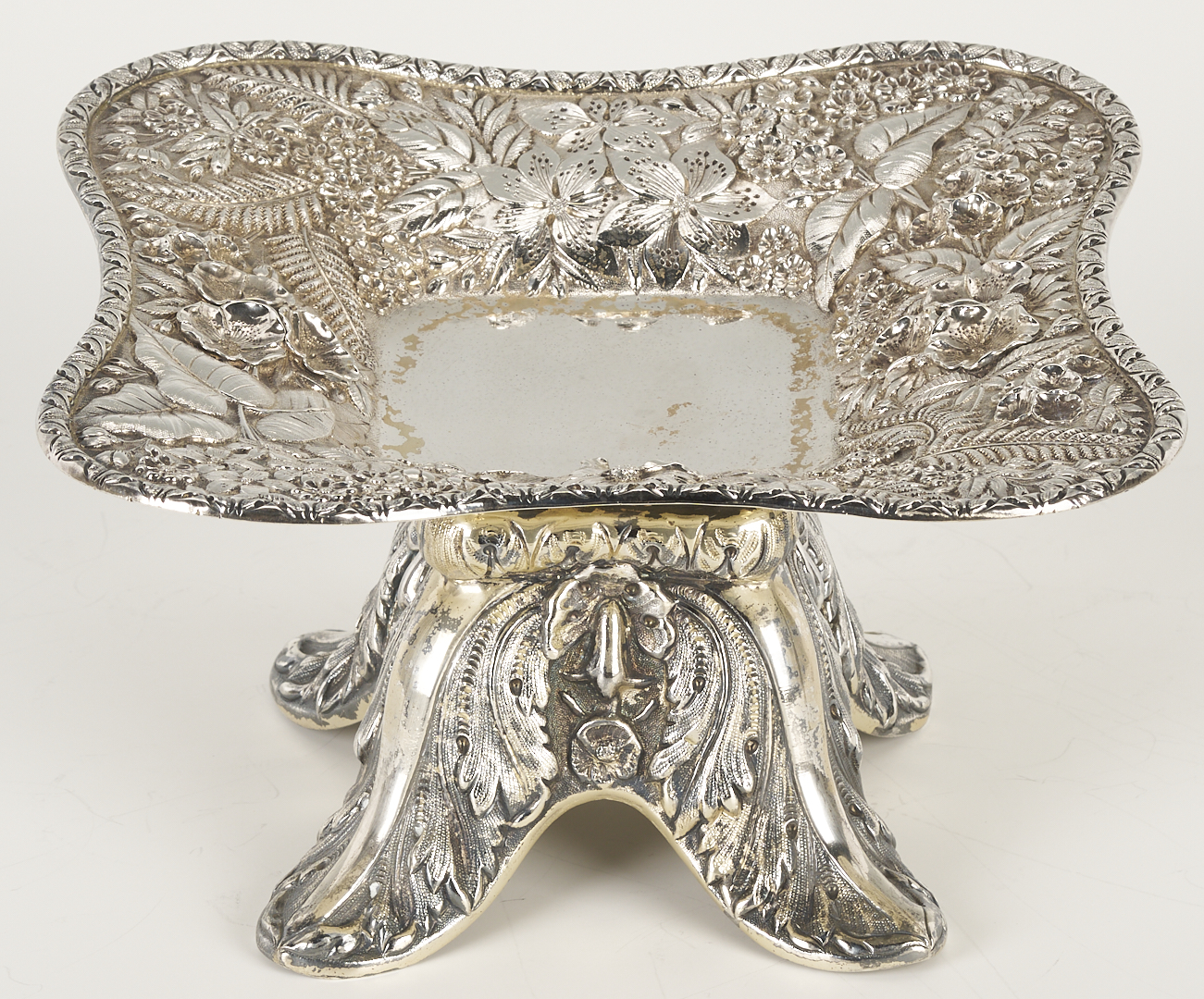 Lot 82: S. Kirk & Son Repousse Silver Tazza, c. 1860