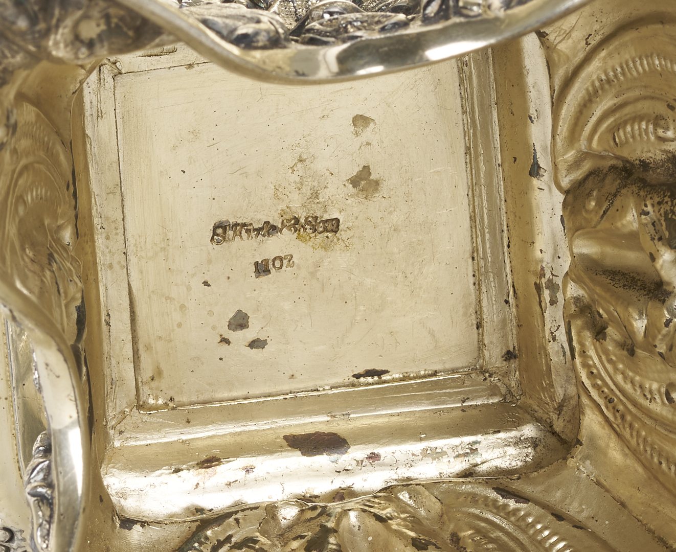 Lot 82: S. Kirk & Son Repousse Silver Tazza, c. 1860