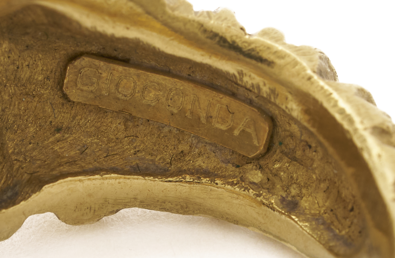 Lot 830: 18K Gold & Enamel Gioconda Snake Ring