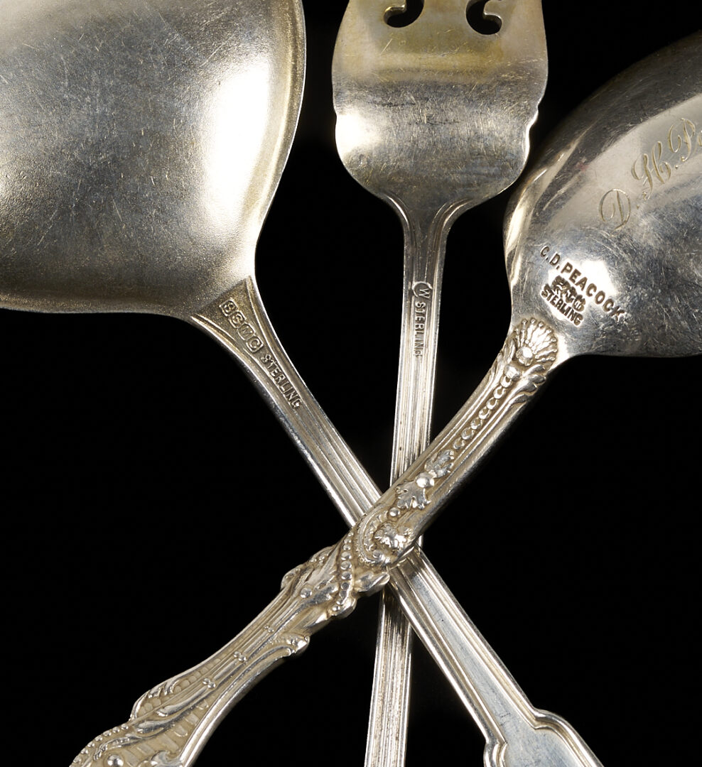 Lot 837: 36 Pcs. Assorted Sterling Silver Flatware, incl. Gorham Chantilly