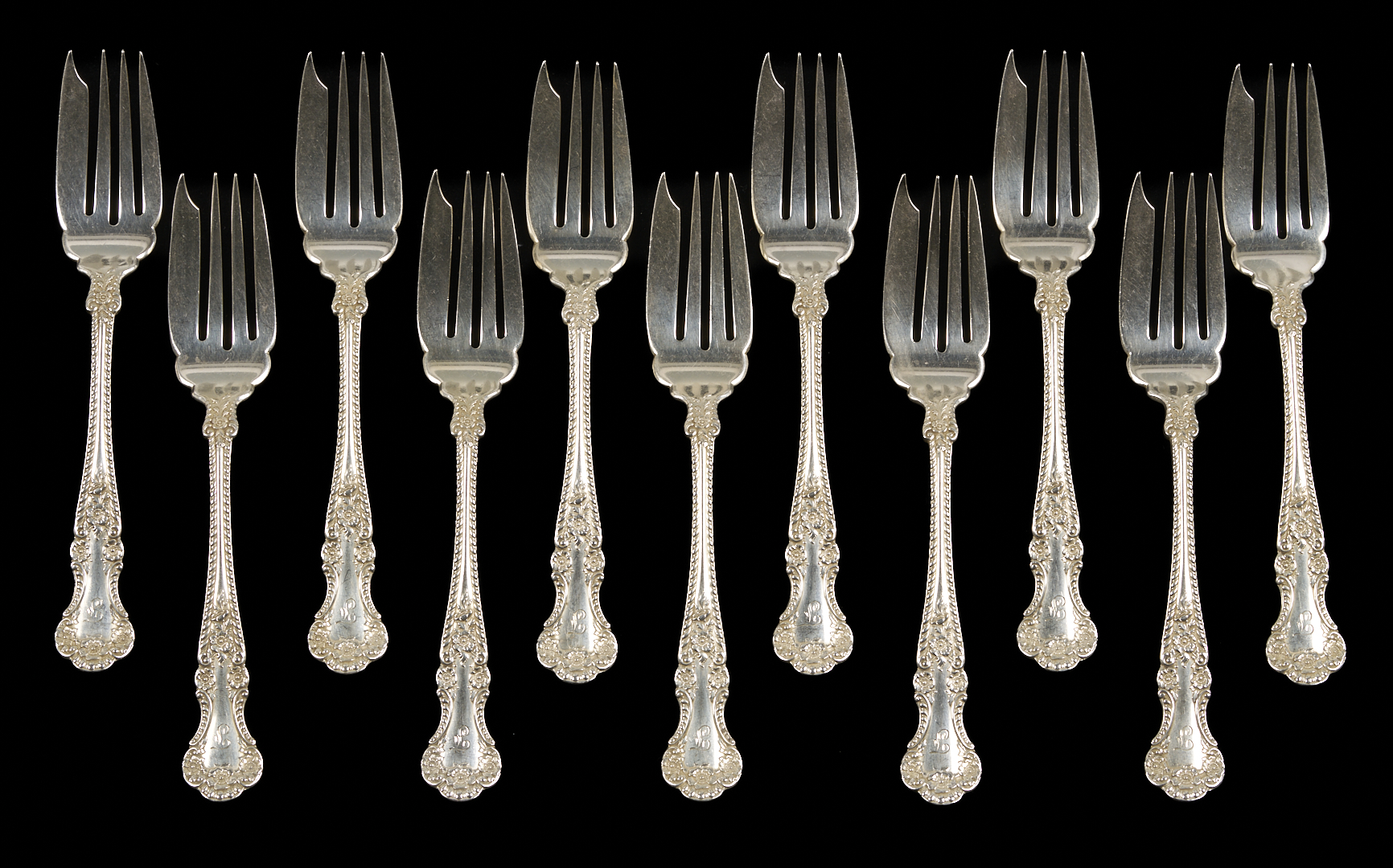 Lot 837: 36 Pcs. Assorted Sterling Silver Flatware, incl. Gorham Chantilly