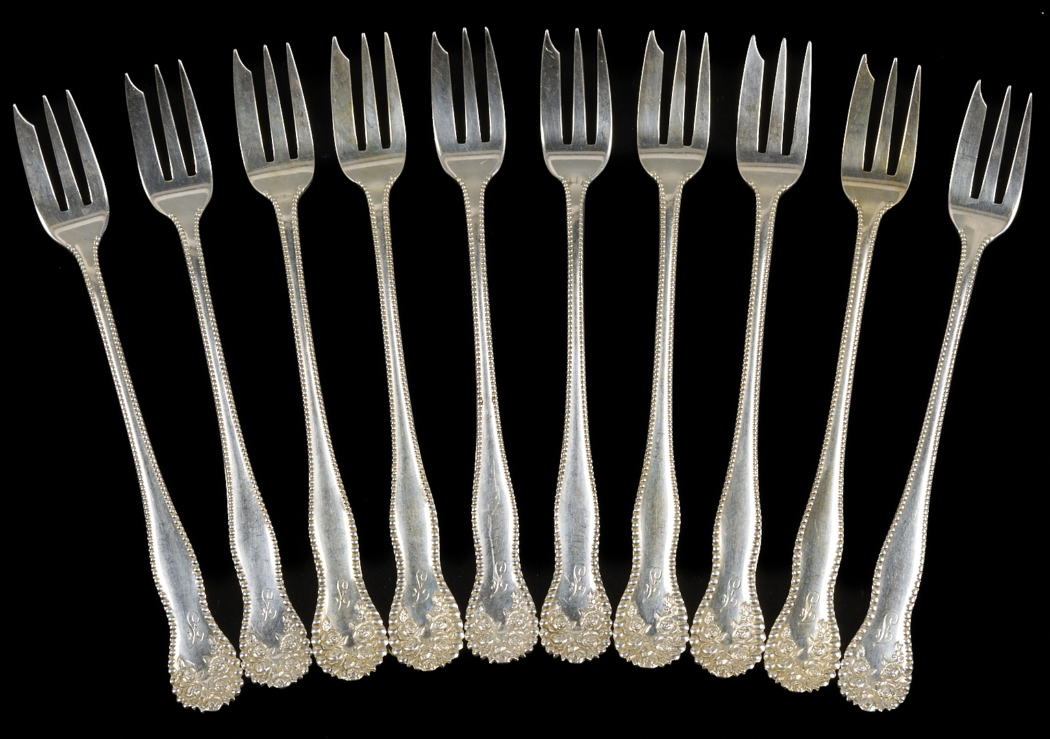 Lot 837: 36 Pcs. Assorted Sterling Silver Flatware, incl. Gorham Chantilly