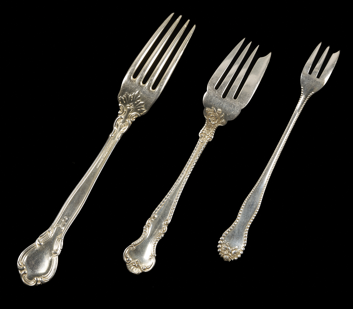 Lot 837: 36 Pcs. Assorted Sterling Silver Flatware, incl. Gorham Chantilly