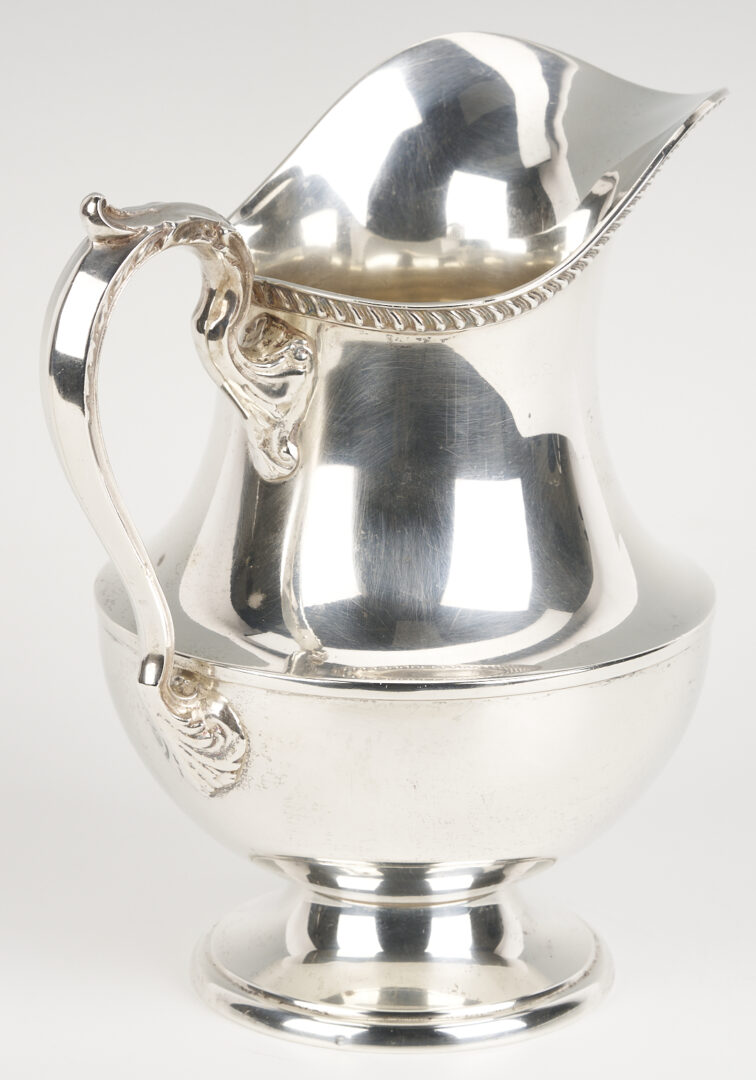 Lot 839: Poole Sterling Silver Water Pitcher