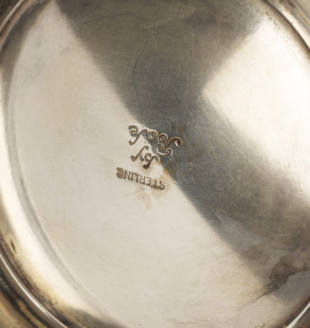 Lot 839: Poole Sterling Silver Water Pitcher