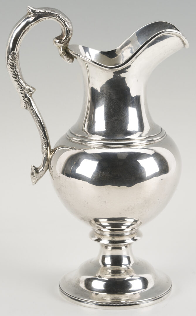 Lot 83: John Kitts Kentucky Coin Silver Pitcher