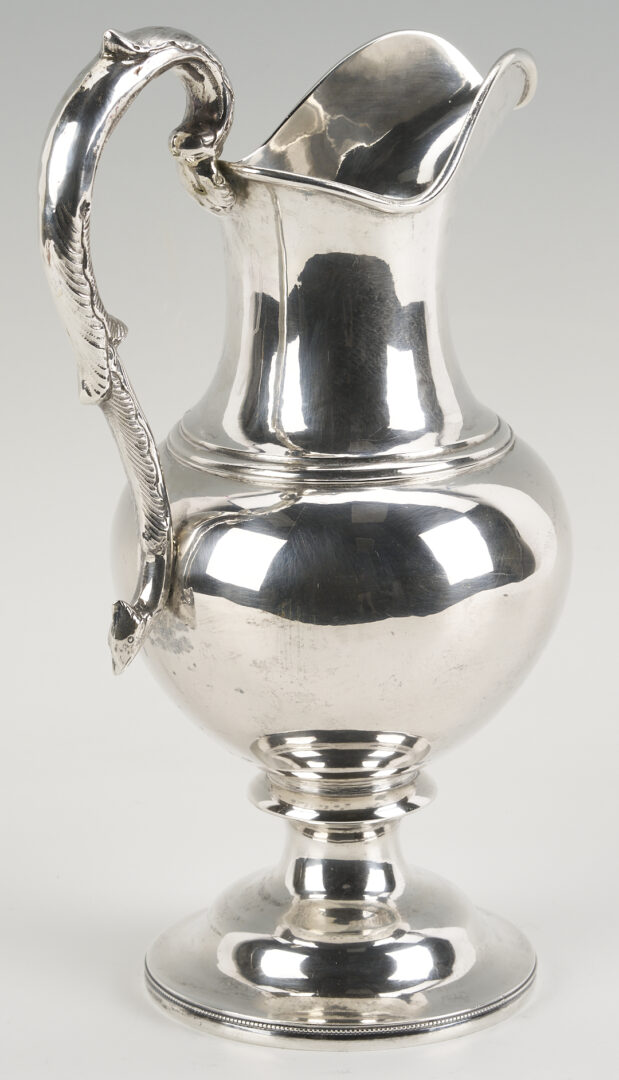 Lot 83: John Kitts Kentucky Coin Silver Pitcher