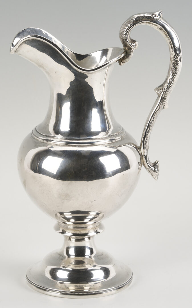 Lot 83: John Kitts Kentucky Coin Silver Pitcher