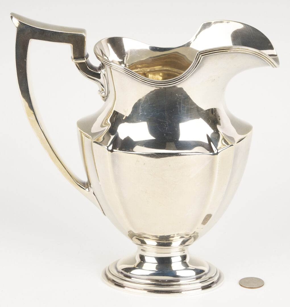 Lot 841: Gorham Sterling Silver Water Pitcher, Plymouth Pattern
