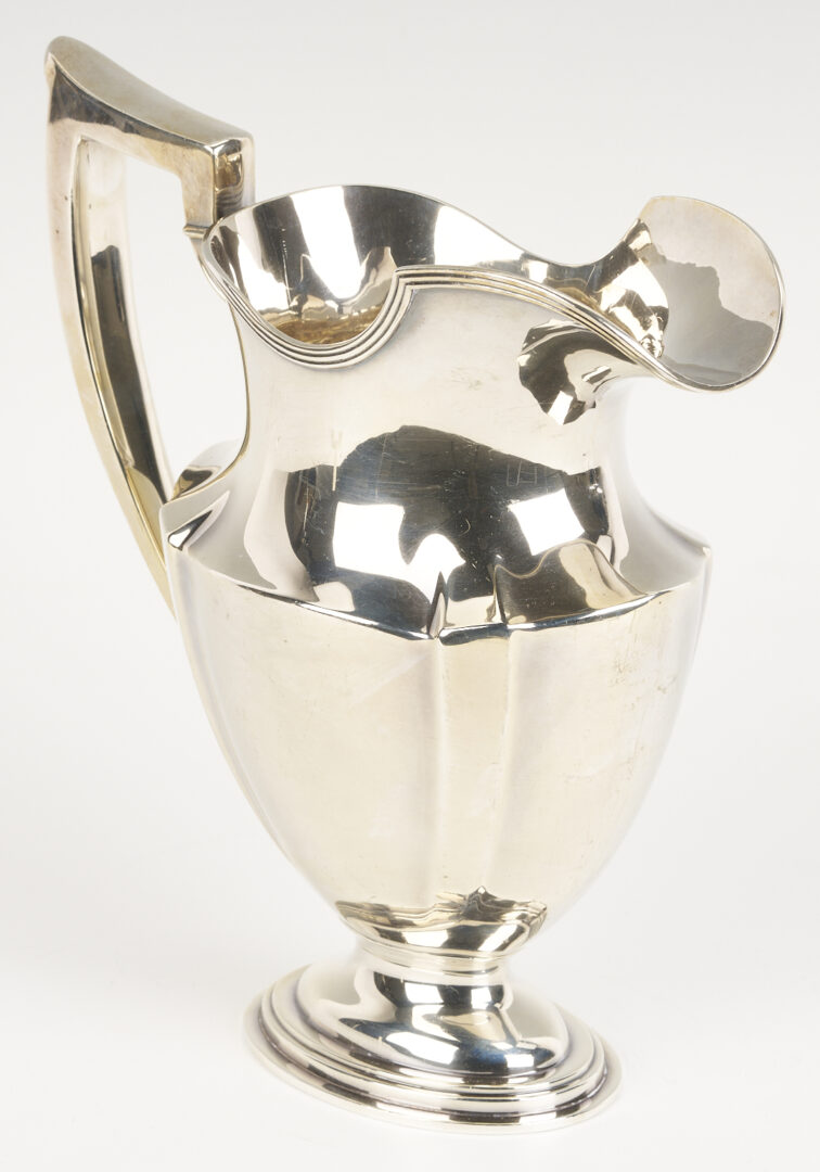 Lot 841: Gorham Sterling Silver Water Pitcher, Plymouth Pattern
