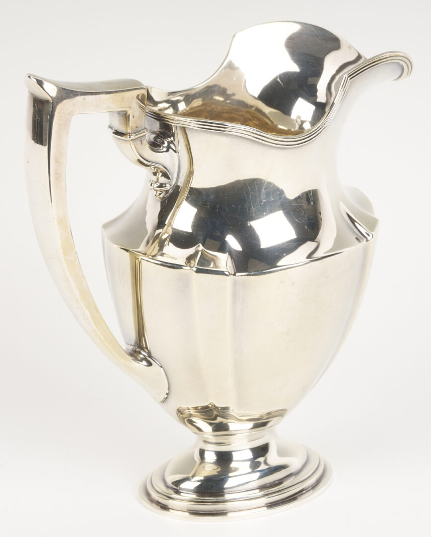 Lot 841: Gorham Sterling Silver Water Pitcher, Plymouth Pattern
