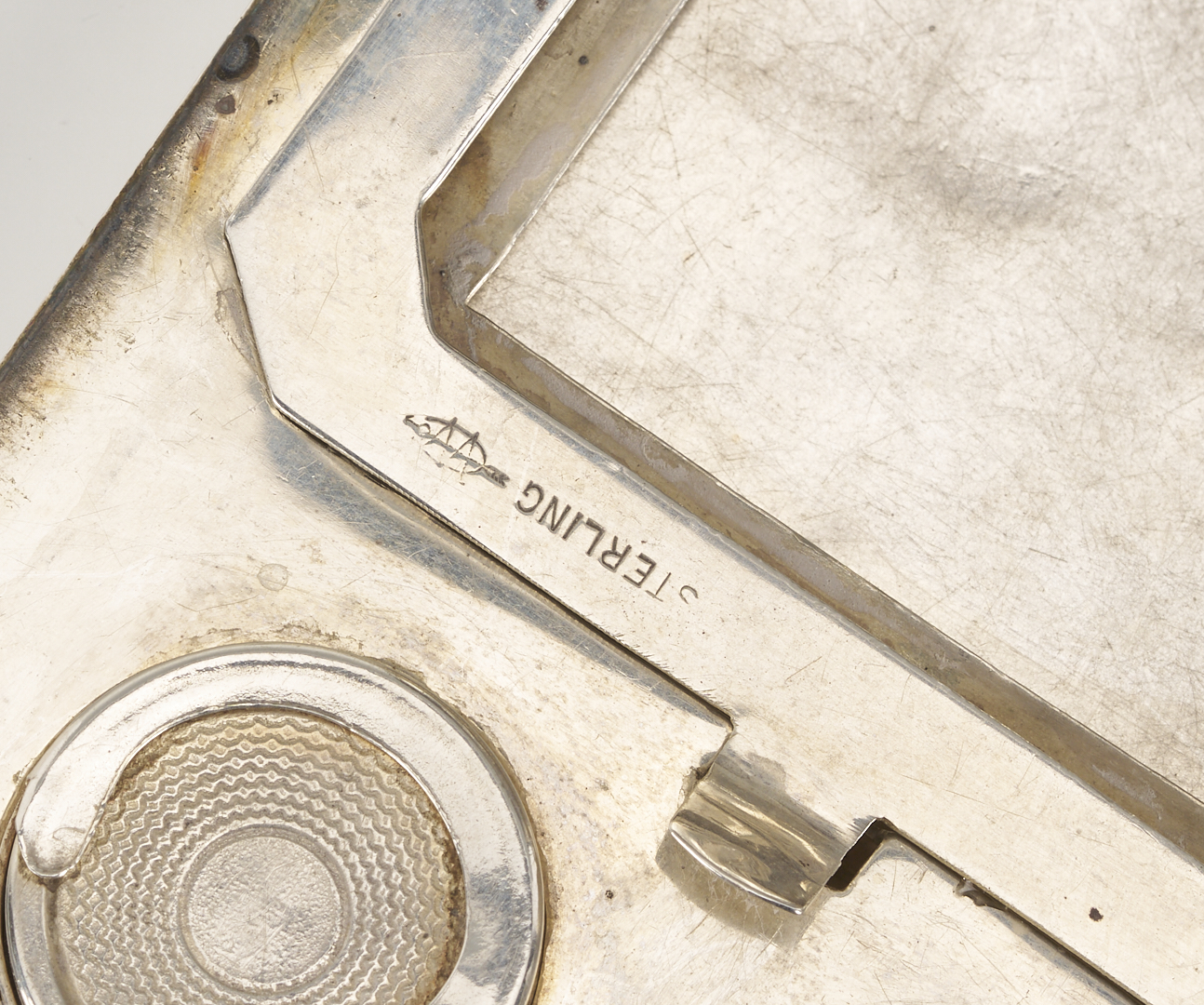 Lot 848: 8 Sterling Silver Items Incl. Flask, Card Cases