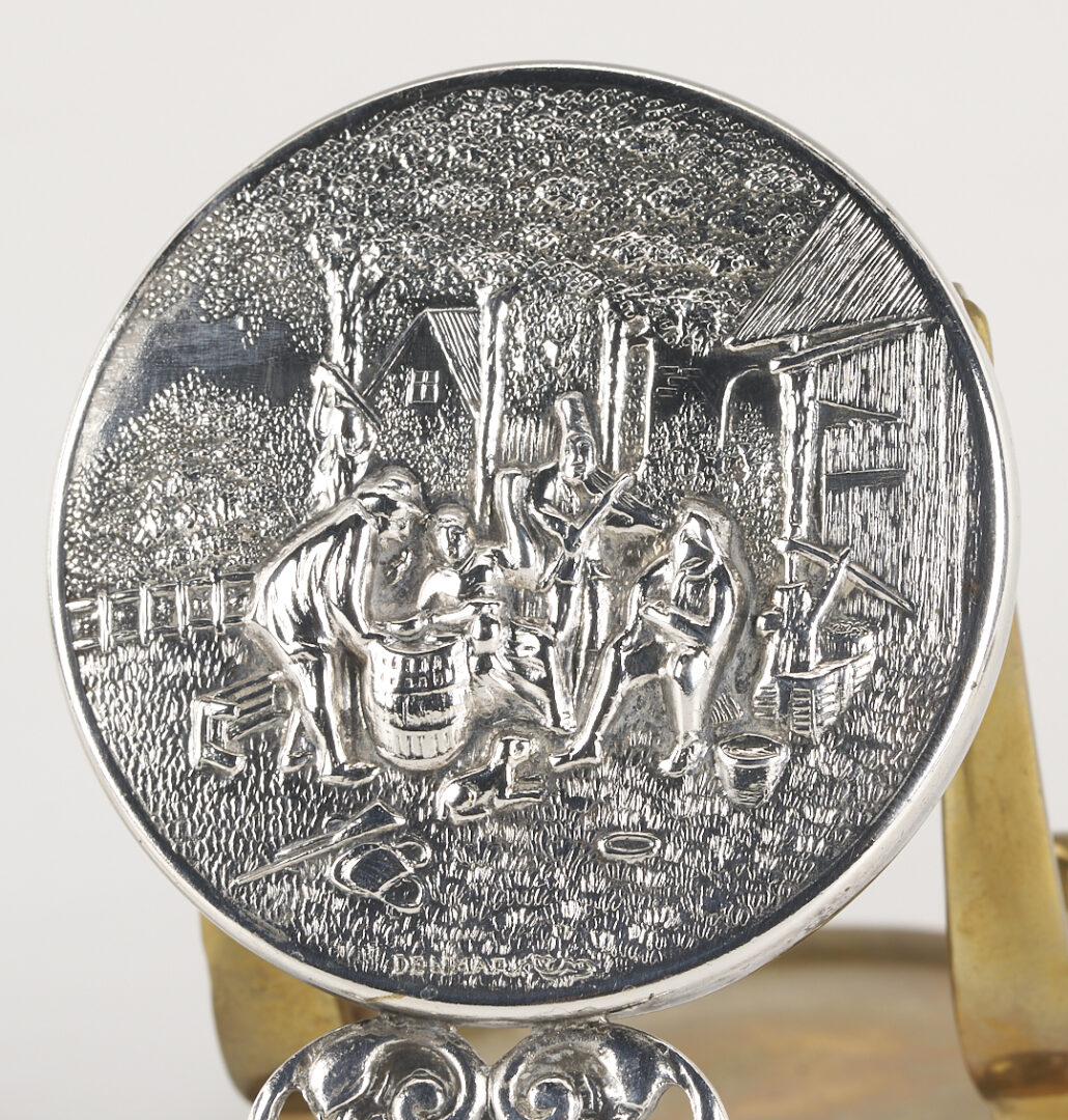 Lot 848: 8 Sterling Silver Items Incl. Flask, Card Cases