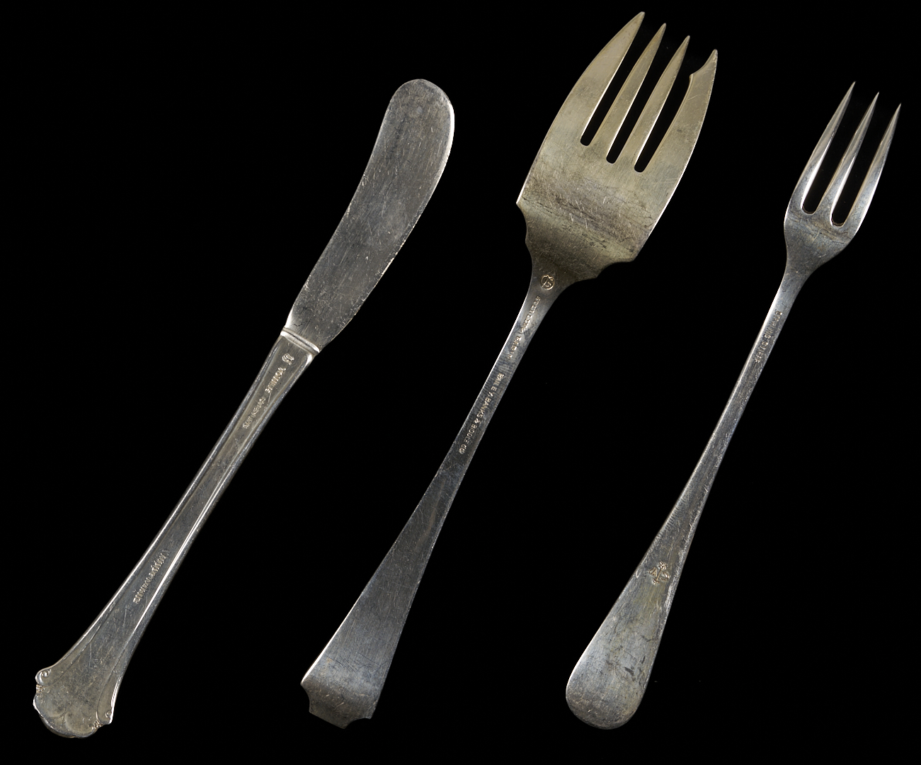 Lot 849: 33 Pcs. Assorted Sterling Silver Flatware