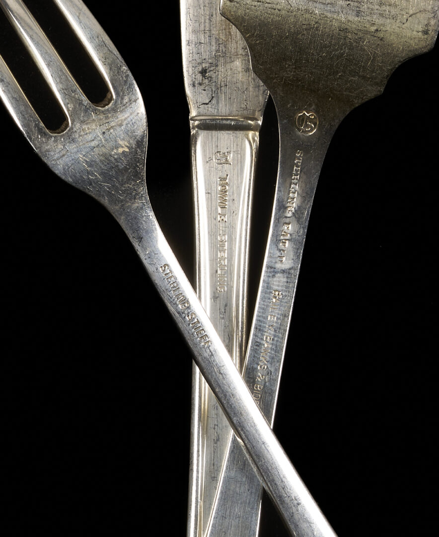 Lot 849: 33 Pcs. Assorted Sterling Silver Flatware