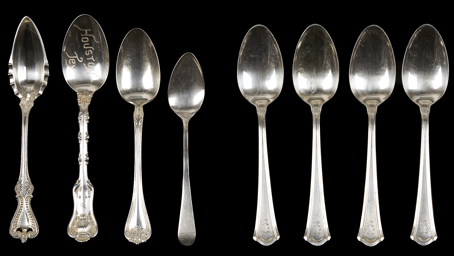 Lot 849: 33 Pcs. Assorted Sterling Silver Flatware