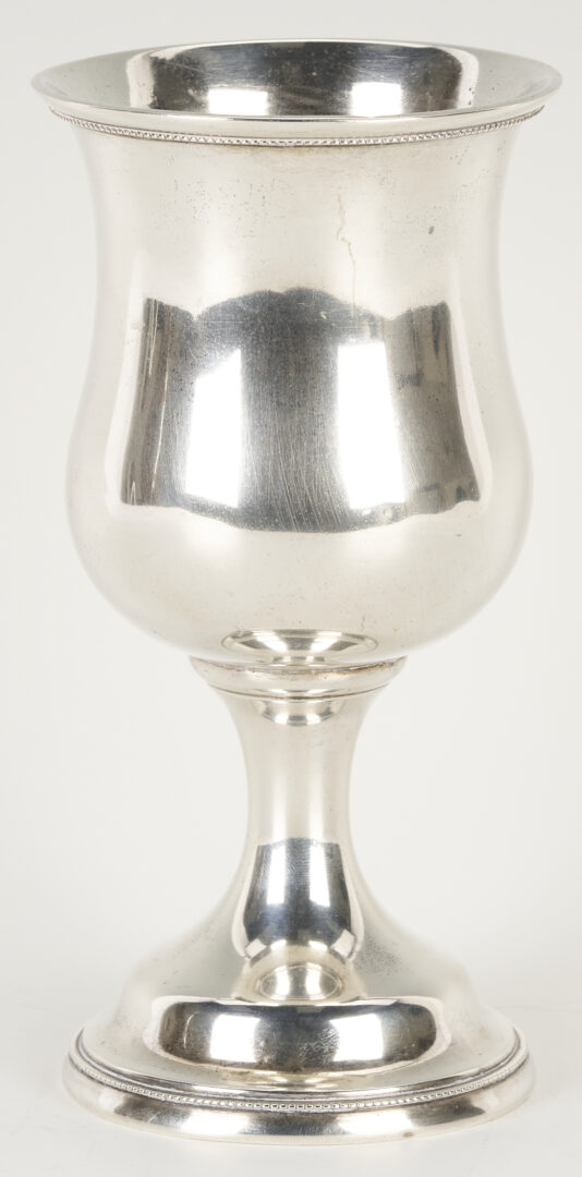 Lot 84: Kitts KY Coin Silver Goblet