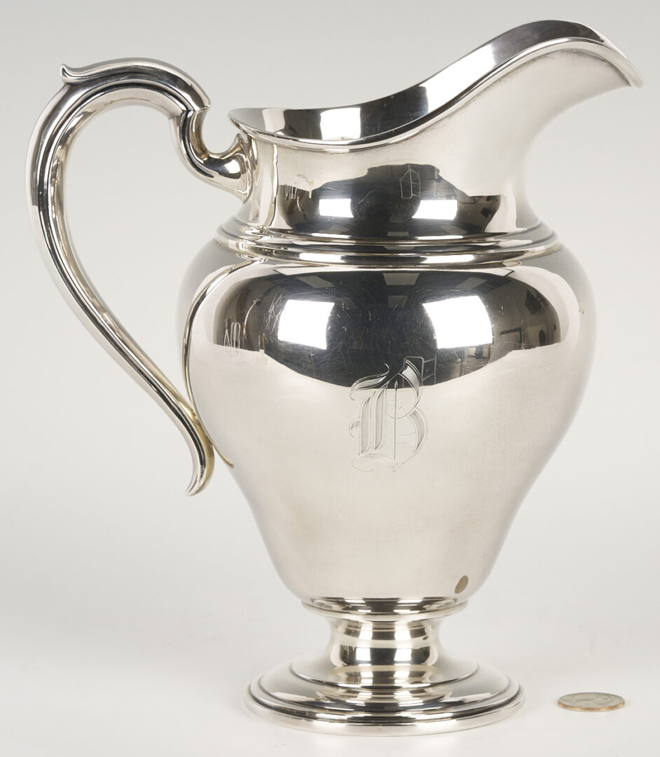 Lot 851: LaPierre Sterling Silver Water Pitcher