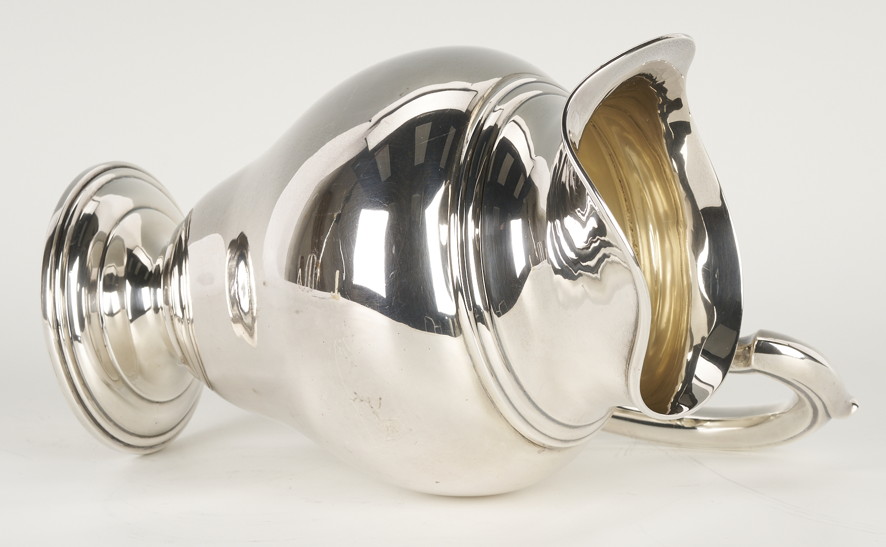 Lot 851: LaPierre Sterling Silver Water Pitcher