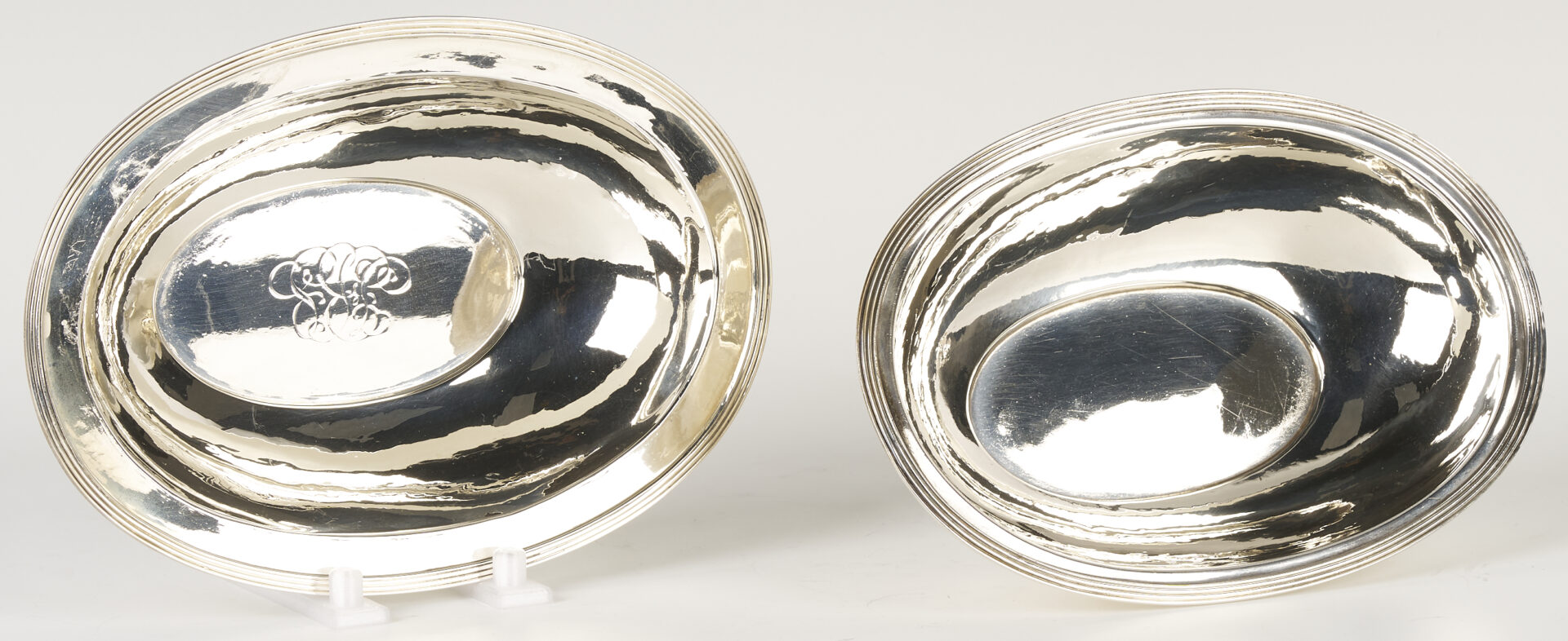 Lot 852: Sterling Entree Dish and Old Sheffield Champagne Cooler