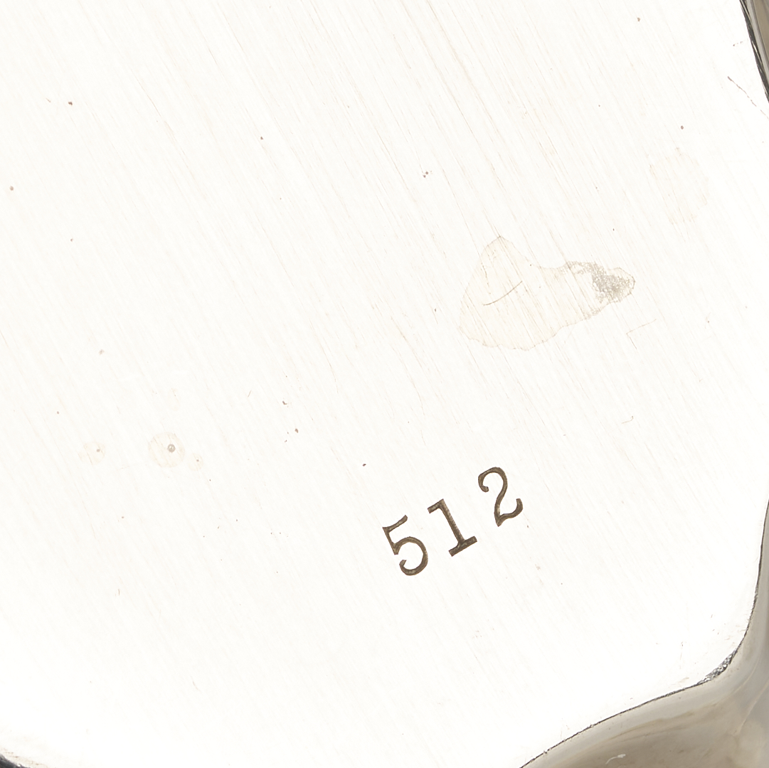 Lot 853: Antique Sterling Basket plus 2 Wood and Hughes Salts and Candy Bowl