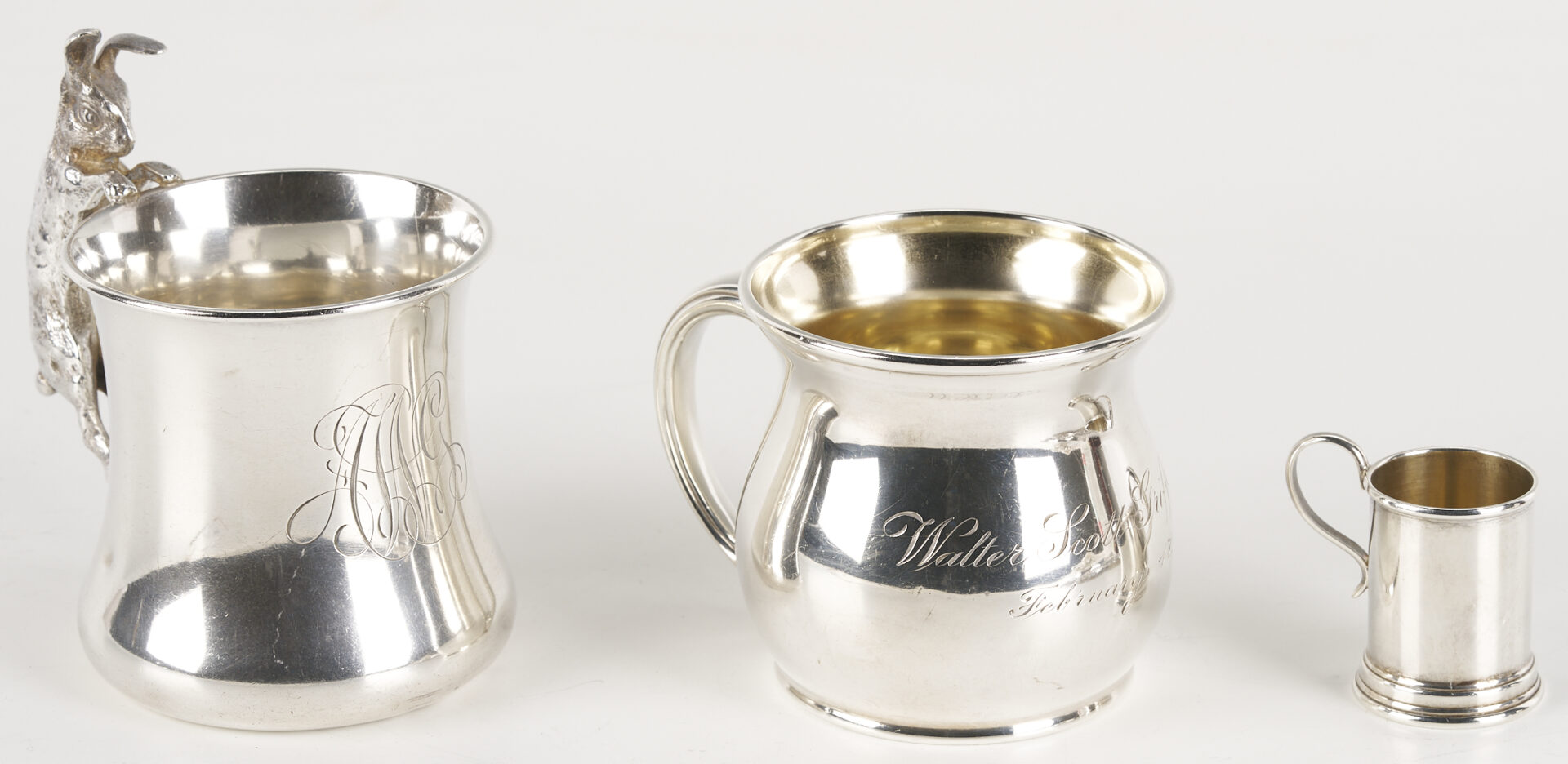 Lot 854: 9 Assorted Sterling Items plus Tiffany Opera Glasses & Lorgnette