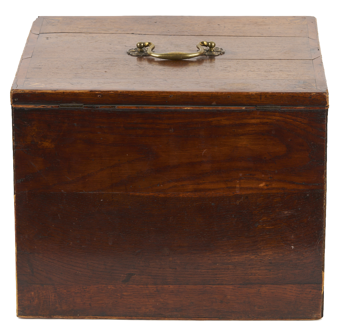 Lot 858: Boulle Marquetry Double Inkstand Plus Bottle Case